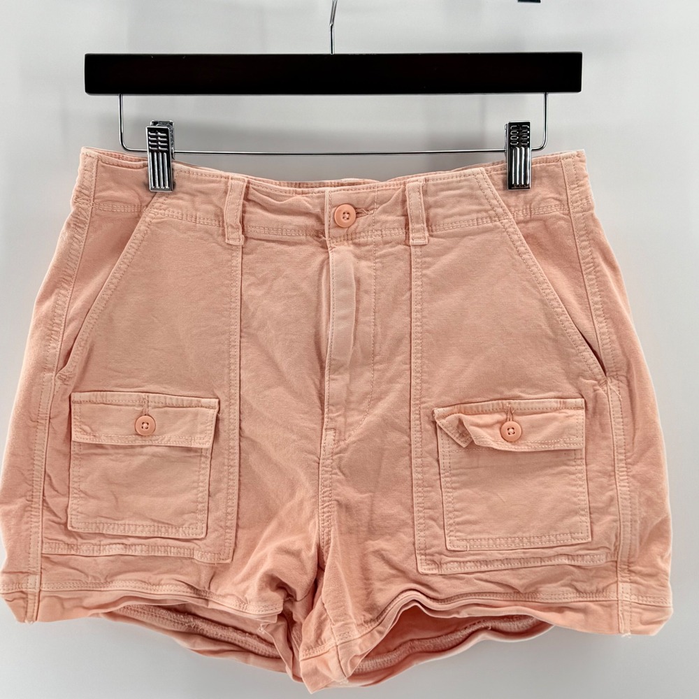 American Eagle AE 8 Cargo Shorts Peach High Rise 90s Utility Gorpcore Coastal